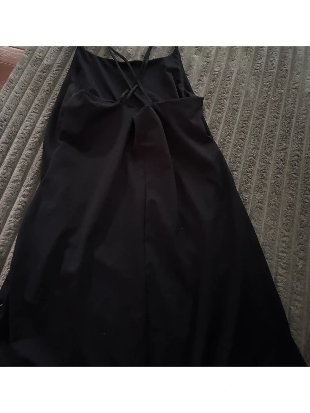 Black Active Dress with Thin Straps